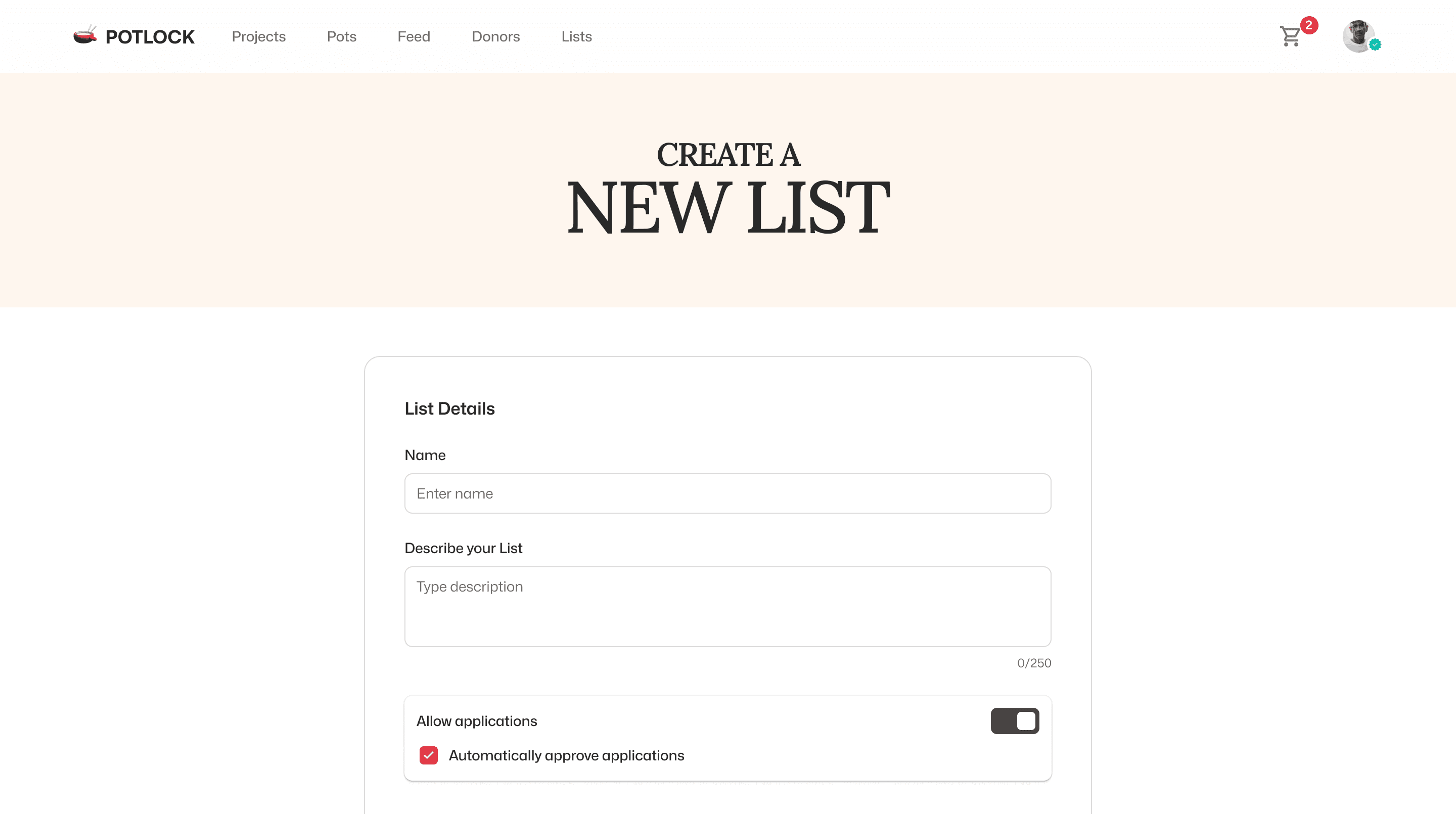 Create List